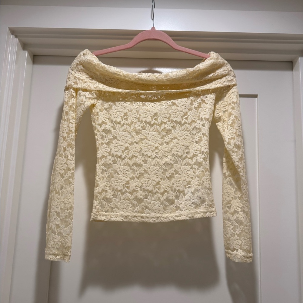 SET - matching lace off shoulder top & skirt - Picture 6 of 7